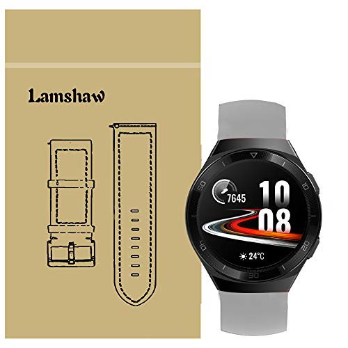 LvBu Armband Kompatibel Für Huawei Watch GT 2e, Sport Silikon Classic Ersatz Uhrenarmband Für Huawei Watch GT 2e Smartwatch (Grau) von LvBu