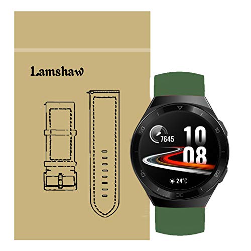 LvBu Armband Kompatibel Für Huawei Watch GT 2e, Sport Silikon Classic Ersatz Uhrenarmband Für Huawei Watch GT 2e Smartwatch (Grün) von LvBu