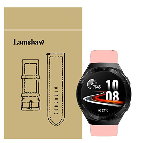 LvBu Armband Kompatibel Für Huawei Watch GT 2e, Sport Silikon Classic Ersatz Uhrenarmband Für Huawei Watch GT 2e Smartwatch (Pink) von LvBu
