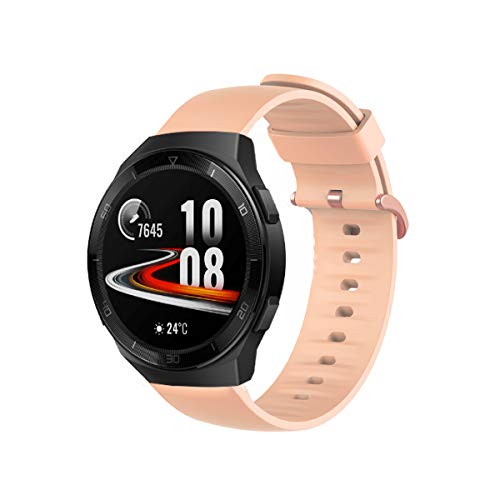 LvBu Armband Kompatibel Für Huawei Watch GT 2e, Sport Silikon Classic Ersatz Uhrenarmband Für Huawei Watch GT 2e Smartwatch (Pink) von LvBu