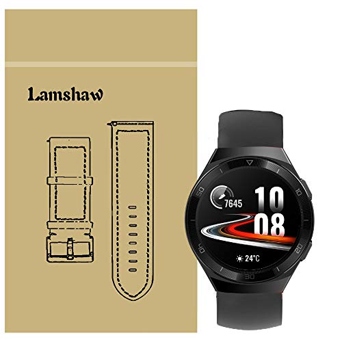 LvBu Armband Kompatibel Für Huawei Watch GT 2e, Sport Silikon Classic Ersatz Uhrenarmband Für Huawei Watch GT 2e Smartwatch (Schwarz) von LvBu