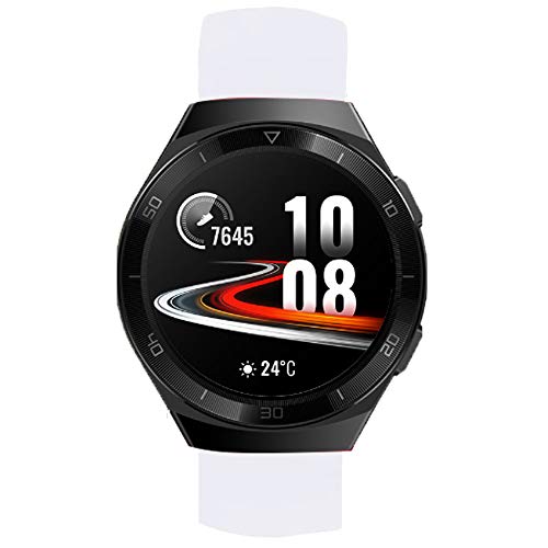 LvBu Armband Kompatibel Für Huawei Watch GT 2e, Sport Silikon Classic Ersatz Uhrenarmband Für Huawei Watch GT 2e Smartwatch (Weiß) von LvBu
