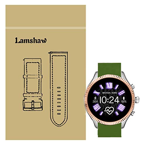 LvBu Armband Kompatibel Für MK Lexington 2, Sport Silikon Classic Ersatz Uhrenarmband Für MK 2 Smartwatch (Grün) von LvBu