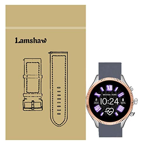 LvBu Armband Kompatibel Für MK Lexington 2, Sport Silikon Classic Ersatz Uhrenarmband Für MK Lexington 2 Smartwatch (Grau) von LvBu