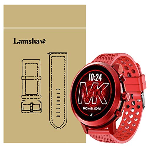 LvBu Armband Kompatibel Für MKGO, Sport Silikon Classic Ersatz Uhrenarmband Für MK Access MKGO Smartwatch (Rot) von LvBu
