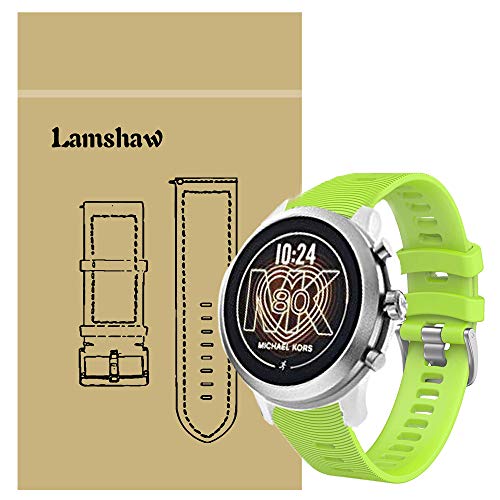 LvBu Armband Kompatibel Für Michael Kors MKGO, Sport Silikon Classic Ersatz Uhrenarmband Für Michael Kors Access MKGO Smartwatch (Grün) von LvBu