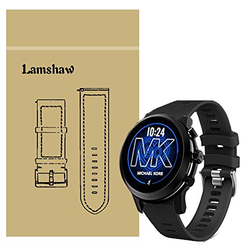 LvBu Armband Kompatibel Für Michael Kors MKGO, Sport Silikon Classic Ersatz Uhrenarmband Für Michael Kors Access MKGO Smartwatch (Schwarz) von LvBu