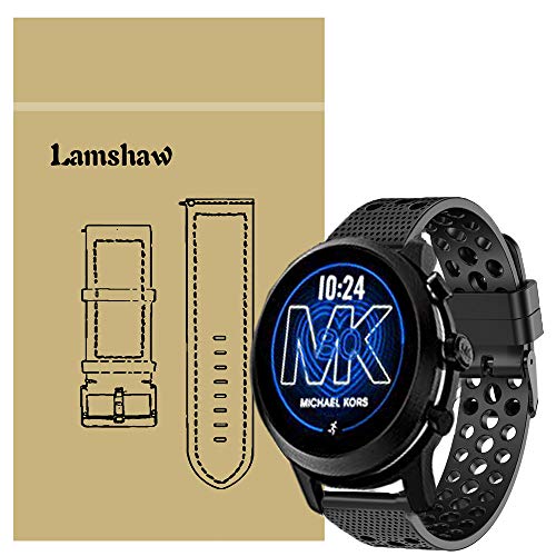 LvBu Armband Kompatibel Für Michael Kors MKGO, Sport Silikon Classic Ersatz Uhrenarmband Für Michael Kors Access MKGO Smartwatch (Schwarz) von LvBu