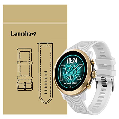 LvBu Armband Kompatibel Für Michael Kors MKGO, Sport Silikon Classic Ersatz Uhrenarmband Für Michael Kors Access MKGO Smartwatch (Weiß) von LvBu