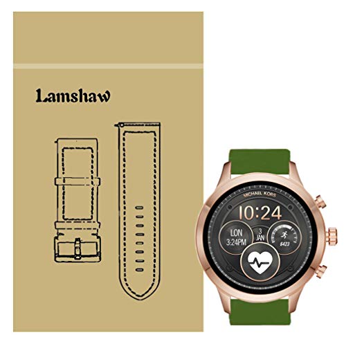 LvBu Armband Kompatibel Für Michael Kors Runway, Sport Silikon Classic Ersatz Uhrenarmband Für Michael Kors Access Runway Smartwatch (Grün) von LvBu