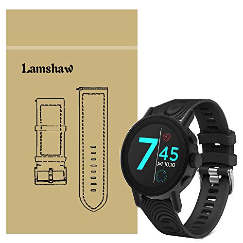 LvBu Armband Kompatibel Für Misfit Vapor X, Sport Silikon Classic Ersatz Uhrenarmband Für Misfit Vapor X Smartwatch (Schwarz) von LvBu