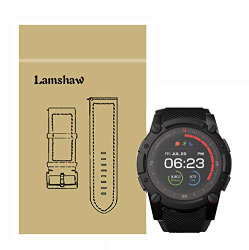LvBu Armband Kompatibel Für PowerWatch 2, Sport Silikon Classic Ersatz Uhrenarmband Für Matrix PowerWatch 2 Smartwatch (Schwarz) von LvBu