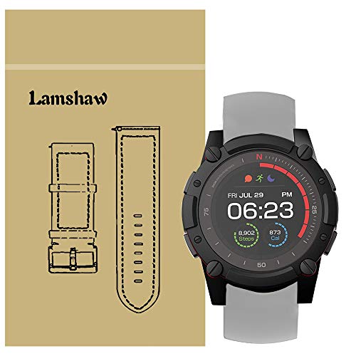 LvBu Armband Kompatibel Für PowerWatch 2, Sport Silikon Classic Ersatz Uhrenarmband Für Matrix PowerWatch 2 Smartwatch (grau) von LvBu