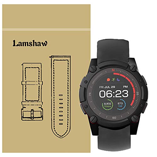 LvBu Armband Kompatibel Für PowerWatch 2, Sport Silikon Classic Ersatz Uhrenarmband Für Matrix PowerWatch 2 Smartwatch (schwarz) von LvBu
