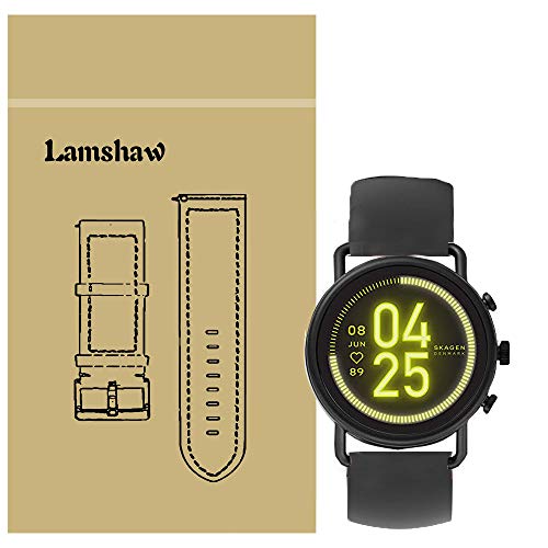 LvBu Armband Kompatibel Für Skagen falster 3, Sport Silikon Classic Ersatz Uhrenarmband Für Skagen falster 3 Smartwatch (Schwarz) von LvBu