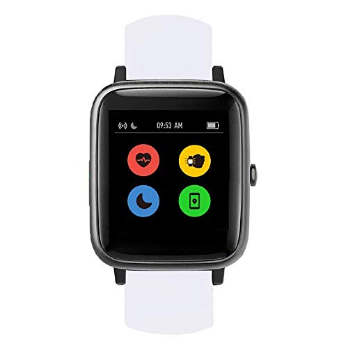 LvBu Armband Kompatibel Für UMIDIGI UFit, Sport Silikon Classic Ersatz Uhrenarmband Für UMIDIGI UFit Smartwatch (Weiß) von LvBu