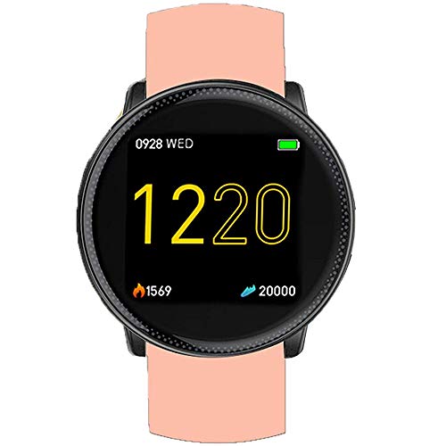 LvBu Armband Kompatibel Für UMIDIGI Uwatch 2, Sport Silikon Classic Ersatz Uhrenarmband Für UMIDIGI Uwatch 2 Smartwatch (Pink) von LvBu
