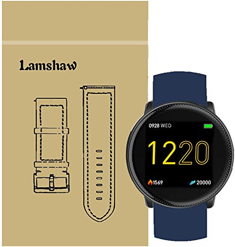 LvBu Armband Kompatibel Für UMIDIGI Uwatch 2, Sport Silikon Classic Ersatz Uhrenarmband Für UMIDIGI Uwatch2 Smartwatch (Blau) von LvBu