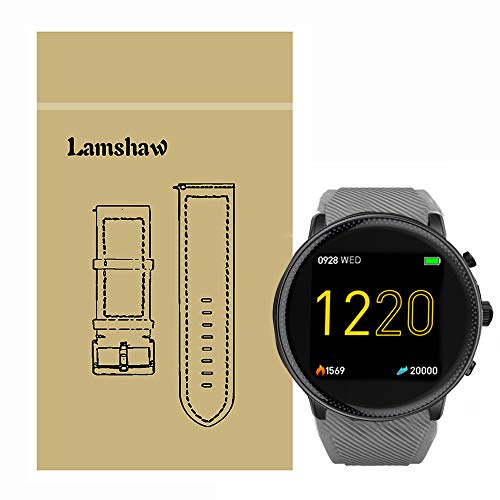LvBu Armband Kompatibel Für UMIDIGI Uwatch 2, Sport Silikon Classic Ersatz Uhrenarmband Für UMIDIGI Uwatch2 Smartwatch (Grau) von LvBu