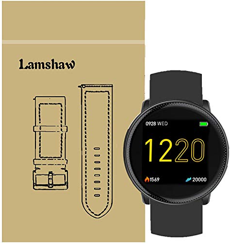LvBu Armband Kompatibel Für UMIDIGI Uwatch 2, Sport Silikon Classic Ersatz Uhrenarmband Für UMIDIGI Uwatch2 Smartwatch (Schwarz) von LvBu