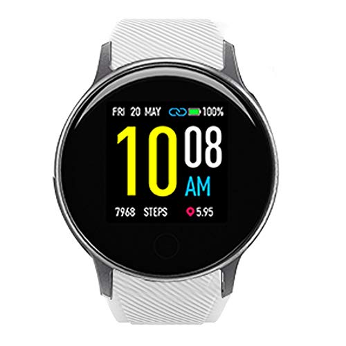LvBu Armband Kompatibel Für UMIDIGI Uwatch 2S, Sport Silikon Classic Ersatz Uhrenarmband Für UMIDIGI Uwatch 2S Smartwatch (Weiß) von LvBu