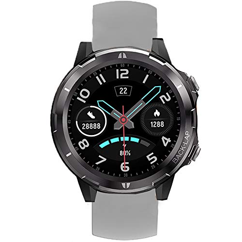 LvBu Armband Kompatibel Für UMIDIGI Uwatch GT, Sport Silikon Classic Ersatz Uhrenarmband Für UMIDIGI Uwatch GT/ Uwatch3 Smartwatch (Grau) von LvBu