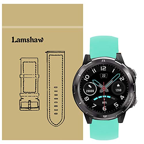 LvBu Armband Kompatibel Für UMIDIGI Uwatch GT, Sport Silikon Classic Ersatz Uhrenarmband Für UMIDIGI Uwatch GT/ Uwatch3 Smartwatch (Grün) von LvBu