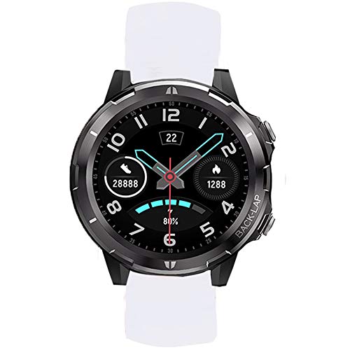 LvBu Armband Kompatibel Für UMIDIGI Uwatch GT, Sport Silikon Classic Ersatz Uhrenarmband Für UMIDIGI Uwatch GT/ Uwatch3 Smartwatch (Weiß) von LvBu