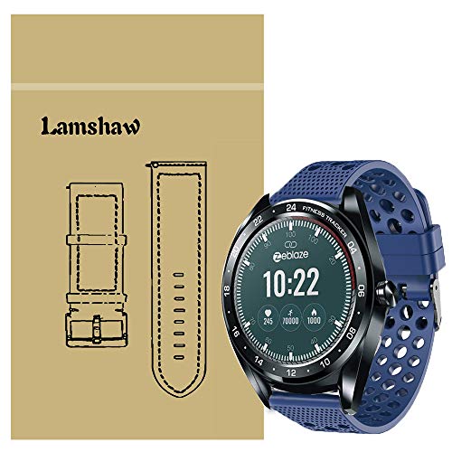 LvBu Armband Kompatibel Für Zeblaze NEO, Sport Silikon Classic Ersatz Uhrenarmband Für Zeblaze NEO Smartwatch (Blau) von LvBu