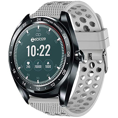 LvBu Armband Kompatibel Für Zeblaze NEO, Sport Silikon Classic Ersatz Uhrenarmband Für Zeblaze NEO Smartwatch (Grau) von LvBu