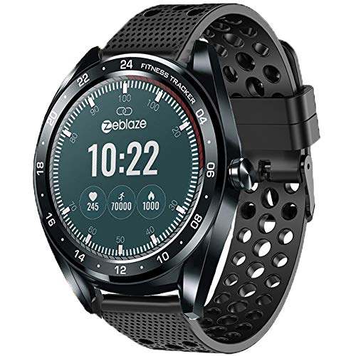 LvBu Armband Kompatibel Für Zeblaze NEO, Sport Silikon Classic Ersatz Uhrenarmband Für Zeblaze NEO Smartwatch (Schwarz) von LvBu