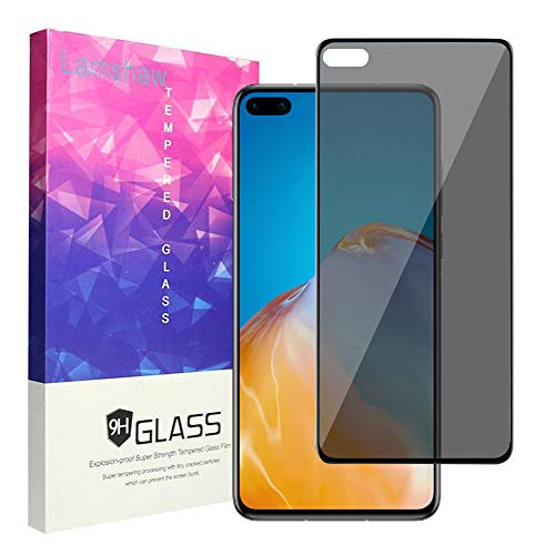 LvBu Blickschutzfolie Kompatibel für Huawei P40, Privacy Displayschutz mit 9H Härte - Anti-Spy Sichtschutzfolie für Huawei P40 (Schwarz) von LvBu