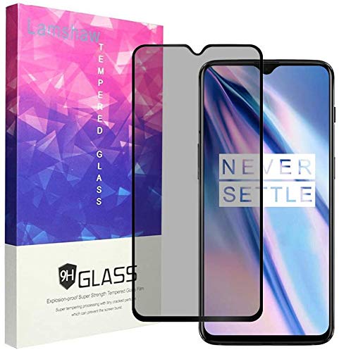 LvBu Blickschutzfolie Kompatibel für OnePlus 7, Privacy Displayschutz mit 9H Härte - Anti-Spy Sichtschutzfolie für OnePlus 7 (Schwarz) von LvBu