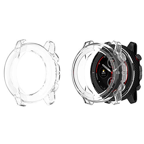 LvBu Schutzhülle kompatibel Für Amazfit Stratos 3, All-Around Case Ultra dünn TPU Schutz Hülle für Amazfit Stratos 3 Smartwatch [2 Stücke] (Clear+Clear) von LvBu