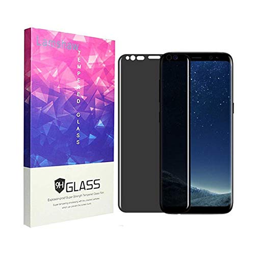 Lvbu Blickschutzfolie Kompatibel für Galaxy S8+, Privacy Displayschutz mit 9H Härte - Anti-Spy Sichtschutzfolie für Samsung Galaxy S8 Plus (Schwarz) von Lvbu