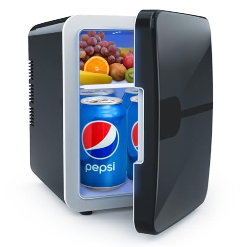 Mini Kühlschrank 4 Liter 2 in 1 klein kühlschrank mit Kühl und Heizfunktion, AC+12V DC Tragbarer Kühlschrank leise für Auto, Schlafzimmer, Büro Schreibtisch und Schlafsäle/Kosmetik, Getränke, Obst Mini Kühlschrank 4 Liter 2 in 1 klein kühlschrank mit Kühl und Heizfunktion, AC+12V DC Tragbarer Kühlschrank leise für Auto, Schlafzimmer, Büro Schreibtisch und Schlafsäle/Kosmetik, Getränke, Obst von Lvelfe