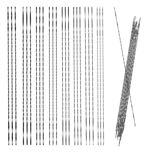 24 Stück Laubsägeblätter 130mm Spirallaubsägeblätter, Dekupiersägeblätter Nr. 1/2/3/4/5/6/7/8, Kohlenstoffstahl Laubsäge Laubblatt Scrubsägeblätter für Holz Kunststoff Metall Schneiden Sägen 24 Stück Laubsägeblätter 130mm Spirallaubsägeblätter, Dekupiersägeblätter Nr. 1/2/3/4/5/6/7/8, Kohlenstoffstahl Laubsäge Laubblatt Scrubsägeblätter für Holz Kunststoff Metall Schneiden Sägen von Lwtsrp