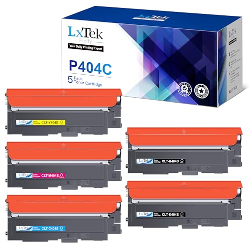 LxTek Purify CLT-P404C Toner Kompatibel für Toner Samsung C480W CLT-404S CLT-K404S CLT-C404S CLT-Y404S CLT-M404S für Toner Samsung C480FW C48X C430W C430 C480FN C480 C432W C432 C433W (5er-Pack) von LxTek Purify