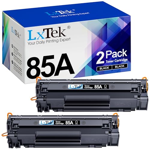 LxTek CE285A 85A Toner Kompatibel für HP 85A Toner für HP Laserjet P1102W P1102 M1212NF M1132MFP M1217NFW M1212 M1132 M1210 M1210MFP P1109 (Schwarz, 2er-Pack) von LxTek