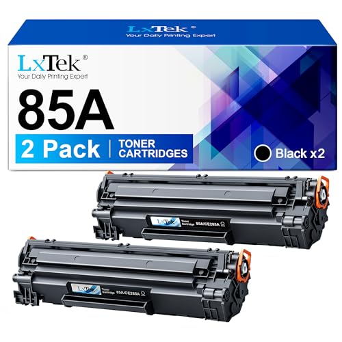 LxTek CE285A 85A Toner Kompatibel für HP 85A Toner für HP Laserjet P1102W P1102 M1212NF M1132MFP M1217NFW M1212 M1132 M1210 M1210MFP P1109 (Schwarz, 2er-Pack) von LxTek