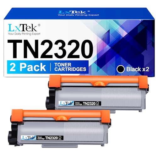 LxTek TN2320 Toner Kompatibel für Brother TN-2320 TN2320 TN-2310 Toner für Brother MFC-L2700DW MFC-L2700DN MFC-L2720DW HL-L2340DW HL-L2300D DCP-L2520DW DCP-L2540DN MFC-L2740DW HL-L2360DN (2 Schwarz) von LxTek