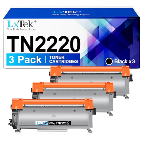 LxTek Toner TN2220 TN-2220 Kompatibel für Brother TN2220 TN 2220 für Toner Brother MFC7360N DCP 7055 HL 2130 FAX 2840 MFC-7460DN MFC-7860DW FAX-2940 HL-2240 HL-2250DN HL-2135W DCP-7055W (3 Schwarz) von LxTek