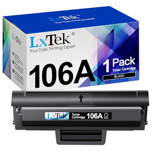 LxTek W1106A 106A Toner Kompatibel für HP 106A Toner für HP Laser MFP 135wg Toner für HP Laser 107w 107a 107r MFP 137fwg 137fnw 135w 135a 135r (Schwarz, 1er-Pack) von LxTek