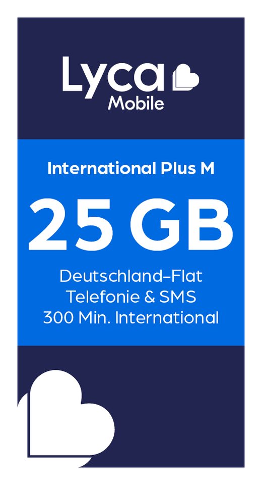 Lyca Mobile International Plus M Prepaidkarte von Lyca Mobile