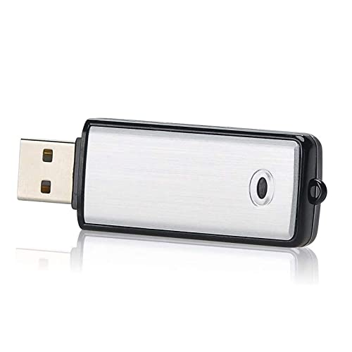 Lychee Digitales Diktiergerät Aufnahmegerät Mini Sprachrekorder 8GB - 90 Stunden Wiederaufladbare Tragbarer USB Digitaler Recorder mit Metallgehäuse für Vorträge/Treffen/Interview (Blau) von Lychee