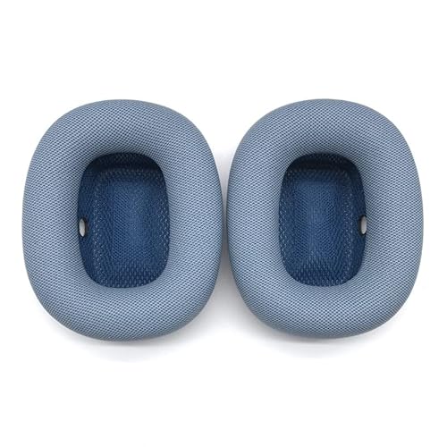 Für AirPods Max Drahtlose Abdeckung Kopfhörer Ohrpolster Ersatz Schwamm Headset Set Ersatzzubehör mit Maschenstruktur (blau) von Lycuiw