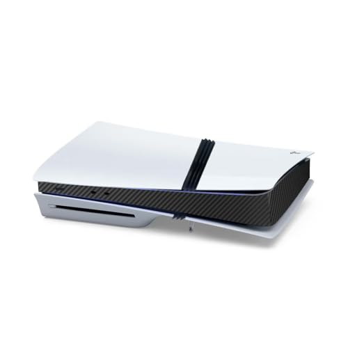 Host Center Abziehbilder Abdeckung für PS5 Pro,Konsole Carbon Fiber Skin Aufkleber,Spielkonsole Center Teil Schutzfolie für PS5 Pro (Kohlefaser Schwarz) von Lycuiw