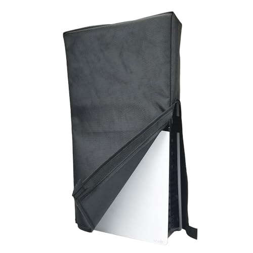 Lycuiw Vertikale Staubschutzhülle für PS5 Pro,Spielkonsole Anti-Scratch Staubschutzhülle Schutzhülle, Oxford Tuch Staubschutzhülle für PS5 Pro (schwarz) von Lycuiw