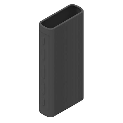 Power Bank Case für Xiaomi Silikonhülle 20000mAh externer Akku für Xiao mi PLM07ZM/PB2050ZM/PLM18ZM (schwarz) von Lycuiw