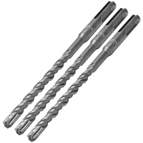 SDS Plus Bohrer Set 8 x 160mm, 3 Stück Steinbohrer Set, Professionell Betonbohrer Hammerbohrer mit 4 Hartmetall Schneiden, Steinbohrer Betonbohrer Ideal zum Bohren in Stein, Beton, Ziegelmauer SDS Plus Bohrer Set 8 x 160mm, 3 Stück Steinbohrer Set, Professionell Betonbohrer Hammerbohrer mit 4 Hartmetall Schneiden, Steinbohrer Betonbohrer Ideal zum Bohren in Stein, Beton, Ziegelmauer von Lyfeesis